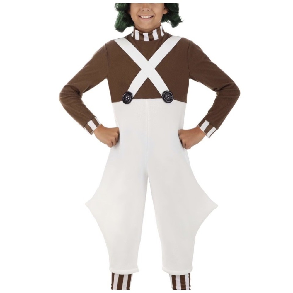 Willy Wonka & The Chocolate Factory Oompa Loompa Child Costume Size Medium 7-9
